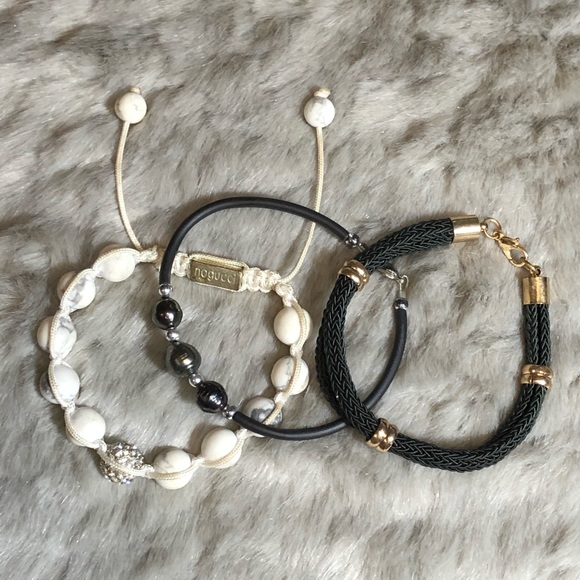 Set of 3 - Joseph Nogucci & Black Bracelets - Picture 1 of 3